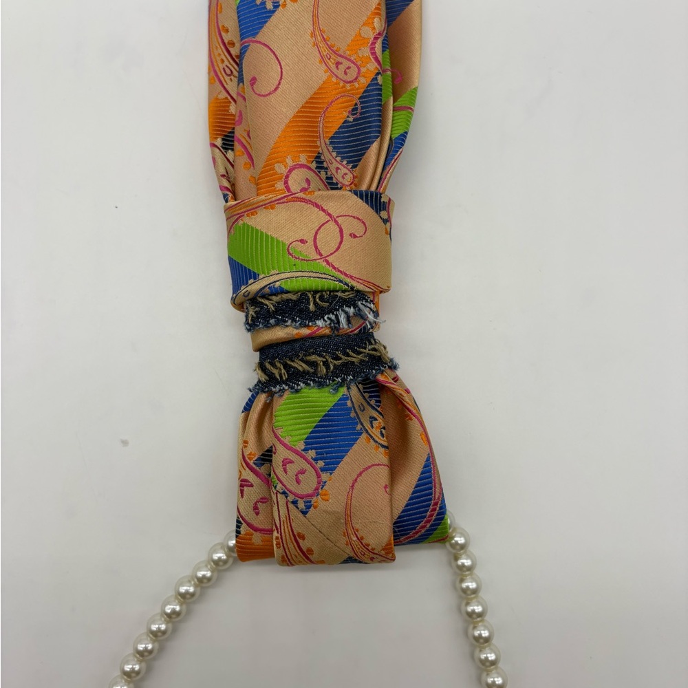 Colorful Patterned Women's Tie - Picture 5 of 5